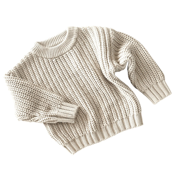 Chunky Knit Pullover - Natural