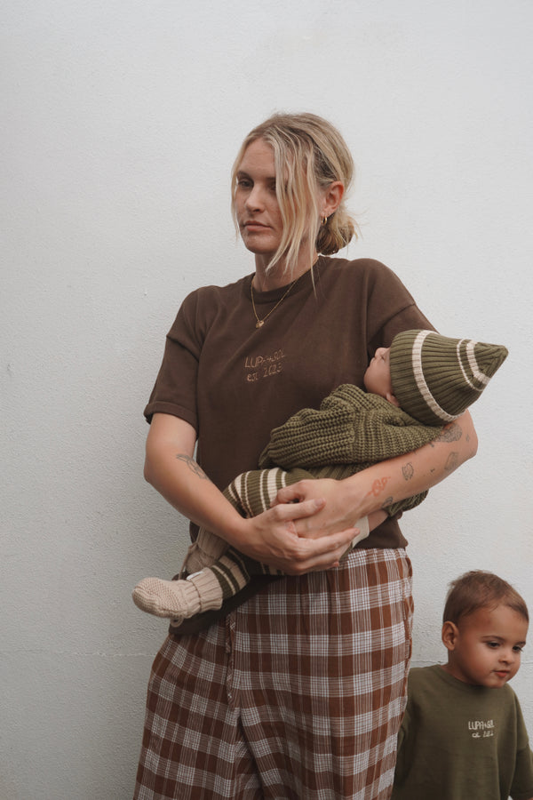 Womens Logo Knit Tee | Bark