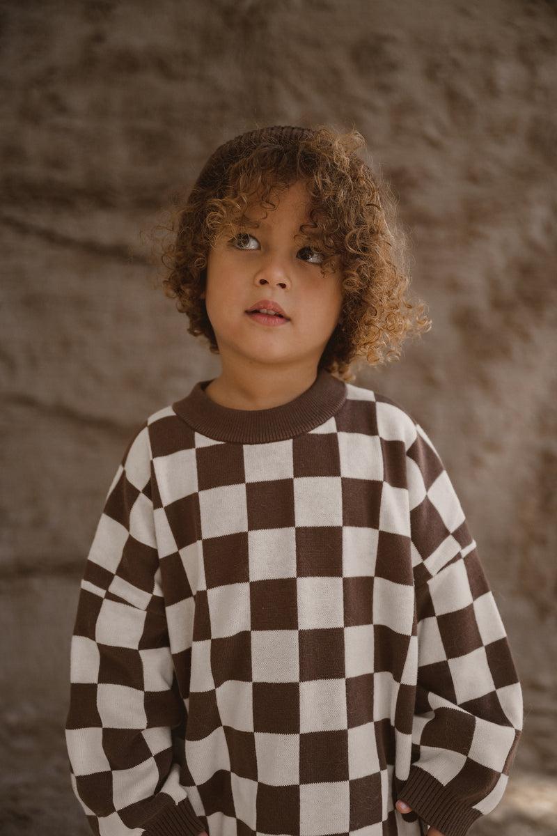 CB Knitted Jumper - Chocolate
