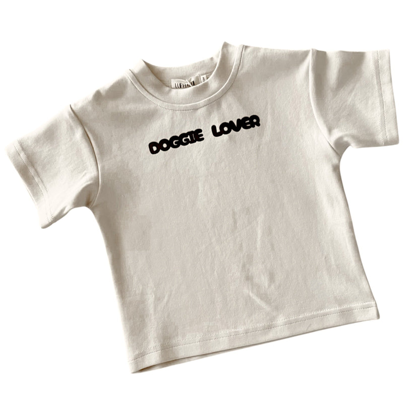 Doggie Lover Tee - Natural