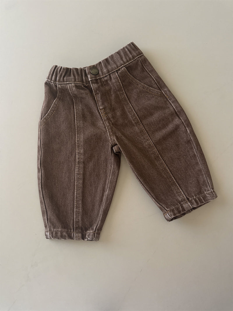 Vintage Denim Jeans - Mocha