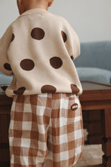 Check Pants- Cappuccino