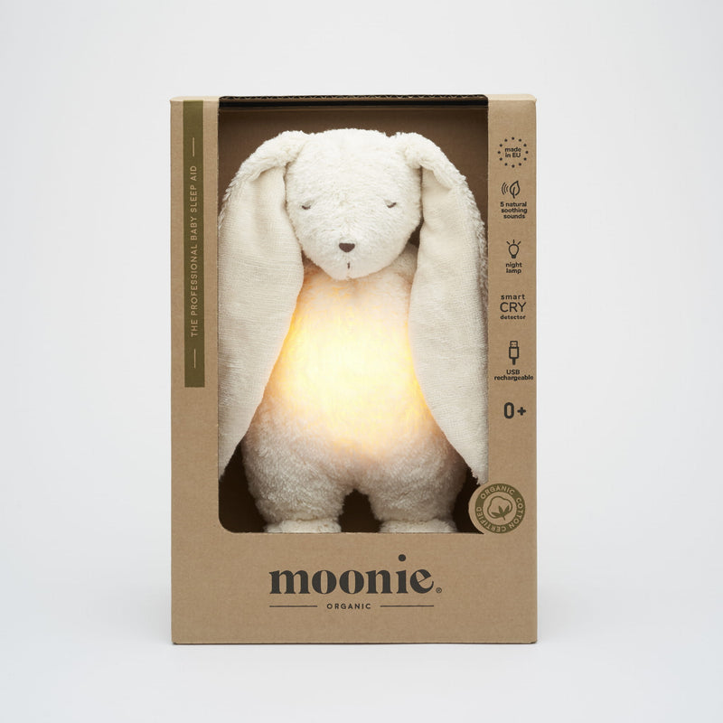 Pre Order MOONIE 2.0 POLAR - ORGANIC HUMMING BUNNY WITH A LAMP