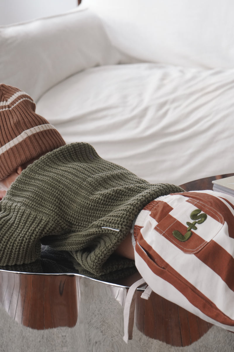 Chunky Knit Pullover - Moss