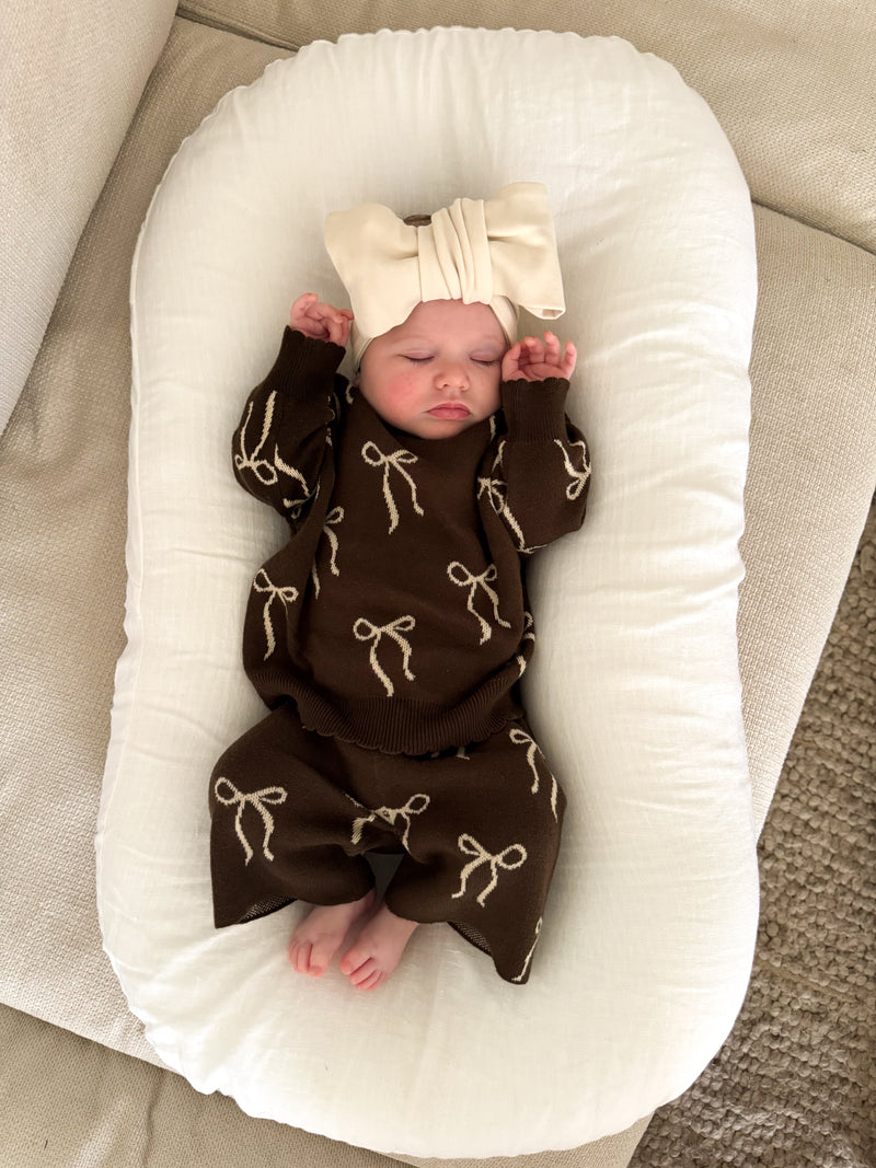 Bow Pants - Bark