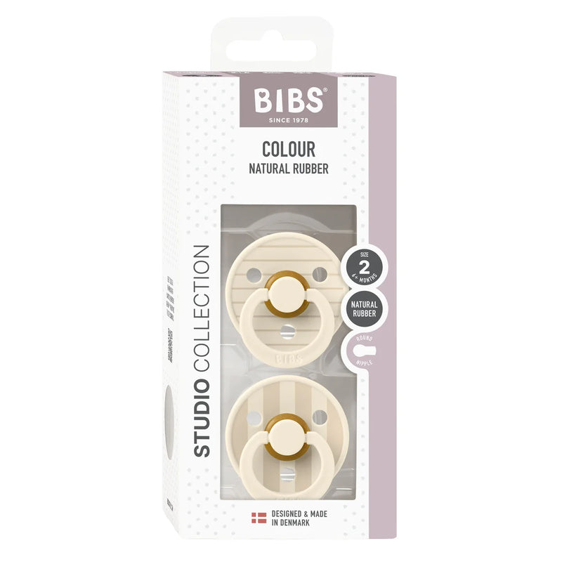 BIBS Dummies- Pin Ivory Vanilla Mix - 2 pack