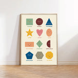 Shapes Educational A3 Print