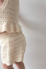 Crochet Shorts | Buttercream