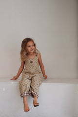 Vintage Denim Overalls - Hearts