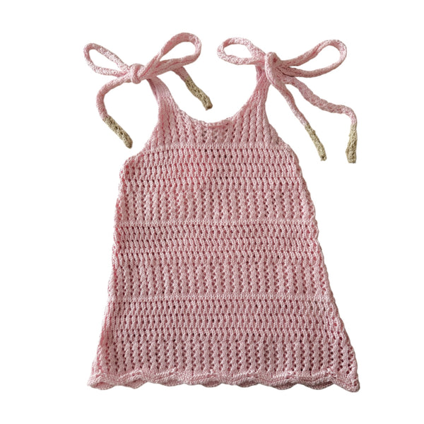 Crochet Tie Up Dress - Blossom