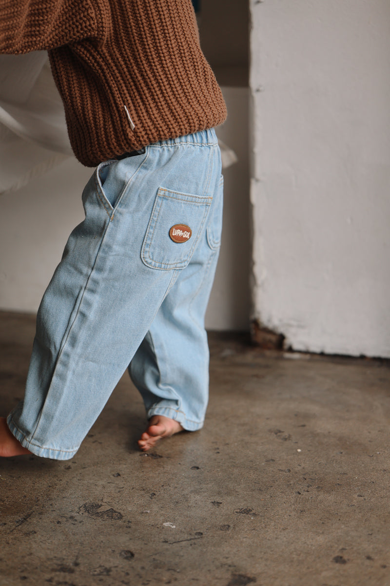 Vintage Denim Jeans - Sky