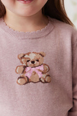 Jamie Kay Audrey Knitted Jumper | Powder Pink Marle