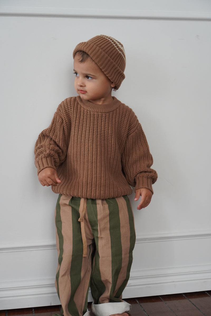 Chunky Knit Pullover - Caramel