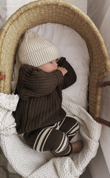 Chunky Knit Pullover - Bark