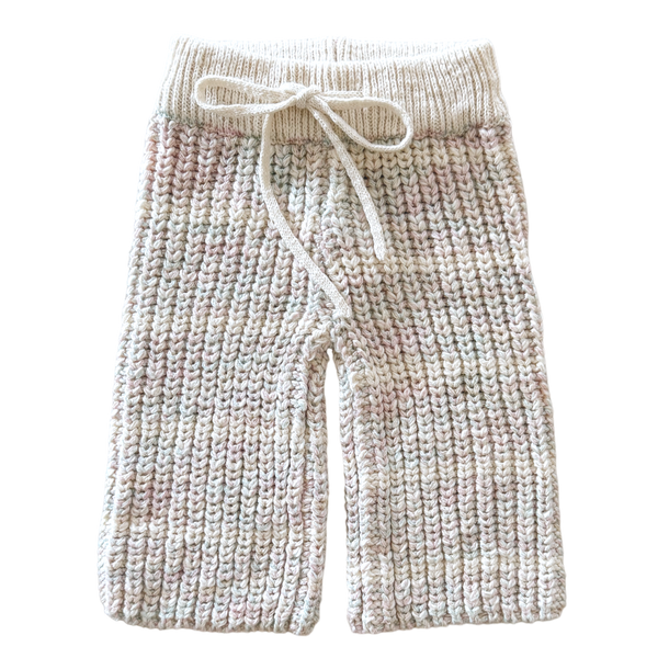 Lupa and Sol Chunky Knit Pants | Fairy Floss Stripe