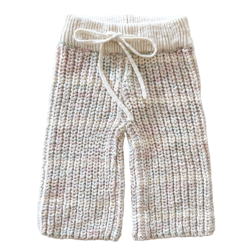 Lupa and Sol Chunky Knit Pants | Fairy Floss Stripe