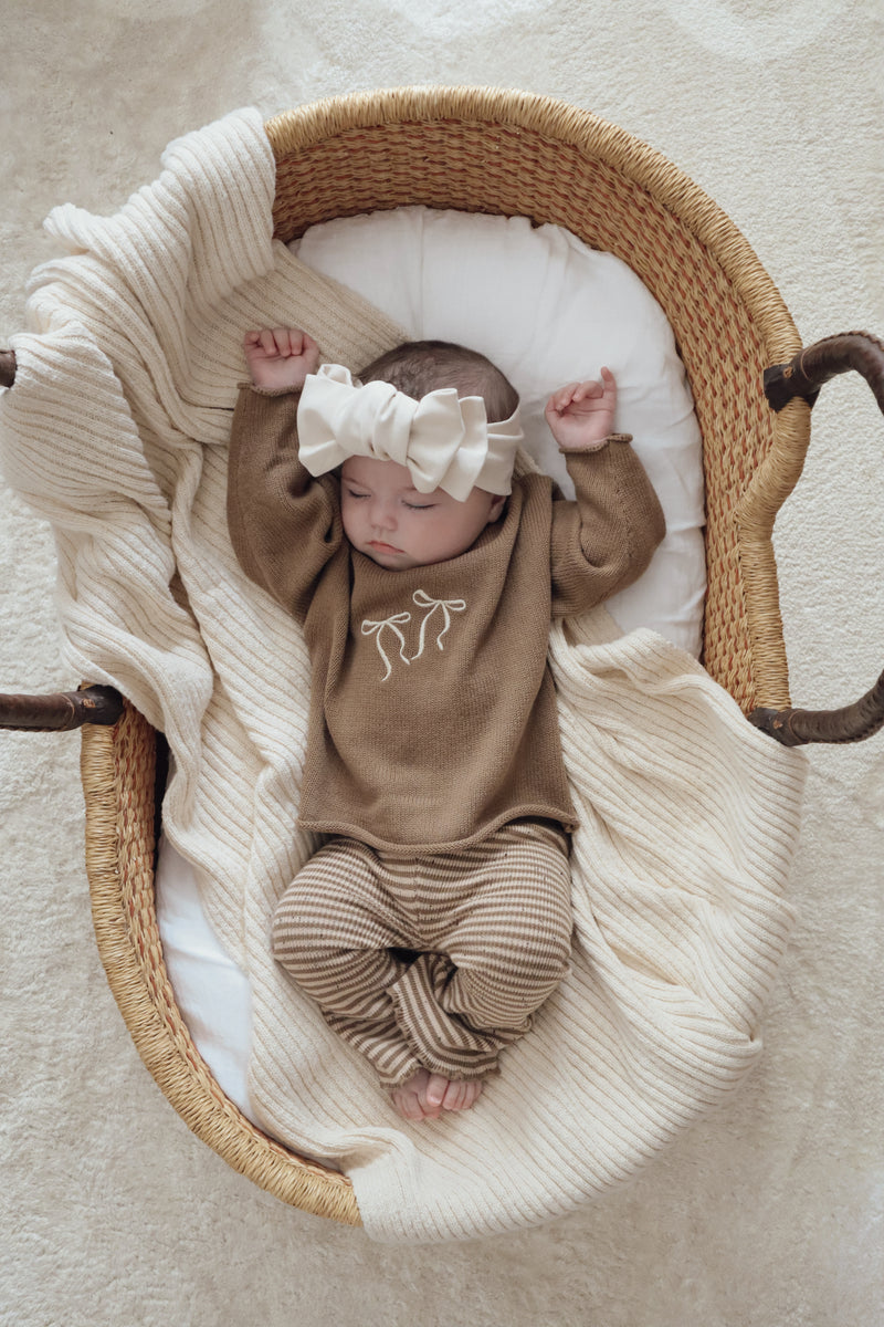 Bow Pullover - Walnut