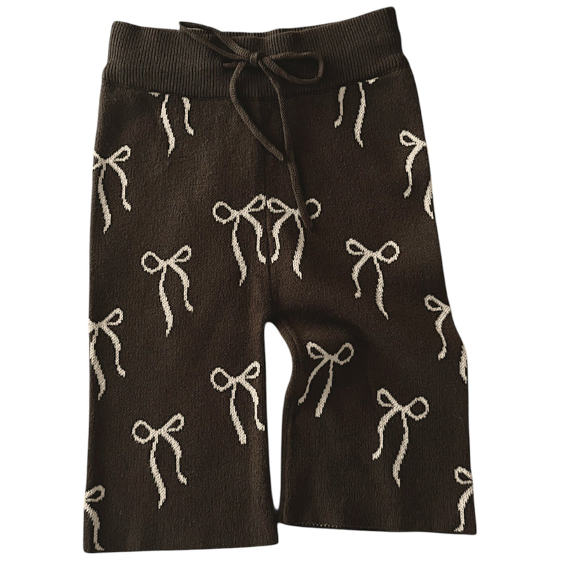 Bow Pants - Bark