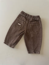 Vintage Denim Jeans - Mocha