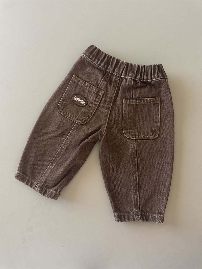 Vintage Denim Jeans - Mocha