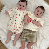 Gingham Shorts- Olive