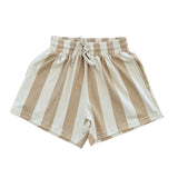 Stripes on Stripes Shorts | Womens | Beige