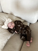 Bow Romper - Bark