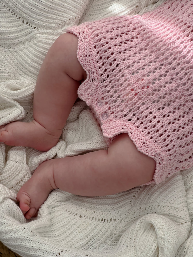 Crochet Tie Romper - Blossom