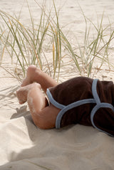 Terry Shorts- Chocolate + Sky