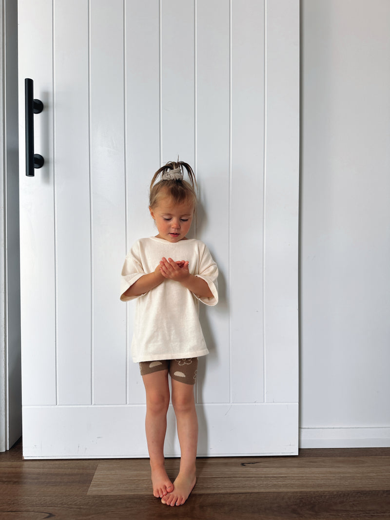 Posy + Pebble Bike Shorts | Pecan + Latte