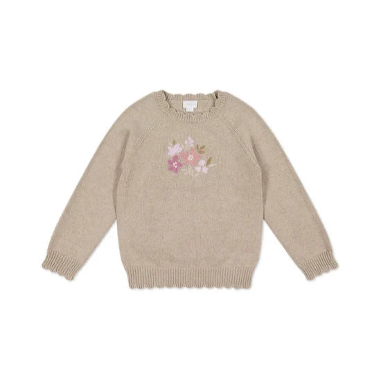 Jamie Kay Audrey Knitted Jumper | Biscuit Marle