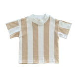 Stripes on Stripes Tee | Kids | Beige