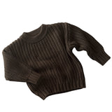 Chunky Knit Pullover - Bark