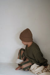 Bobby Canvas Pants - Moss Stripe