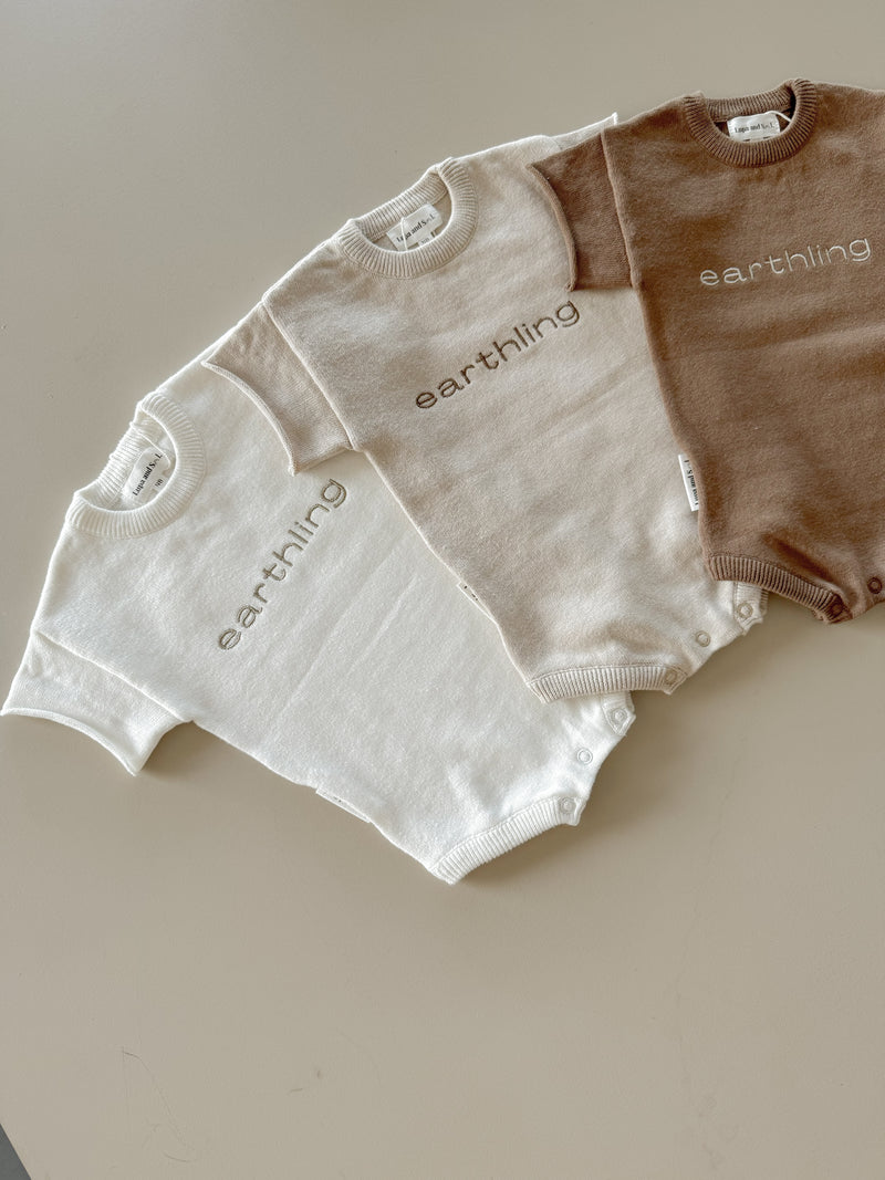 Lupa and Sol Earthling Romper | Oat