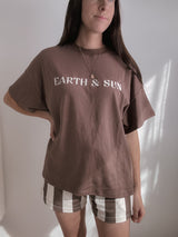 Earth and Sun Tee | Womens | Chocolate