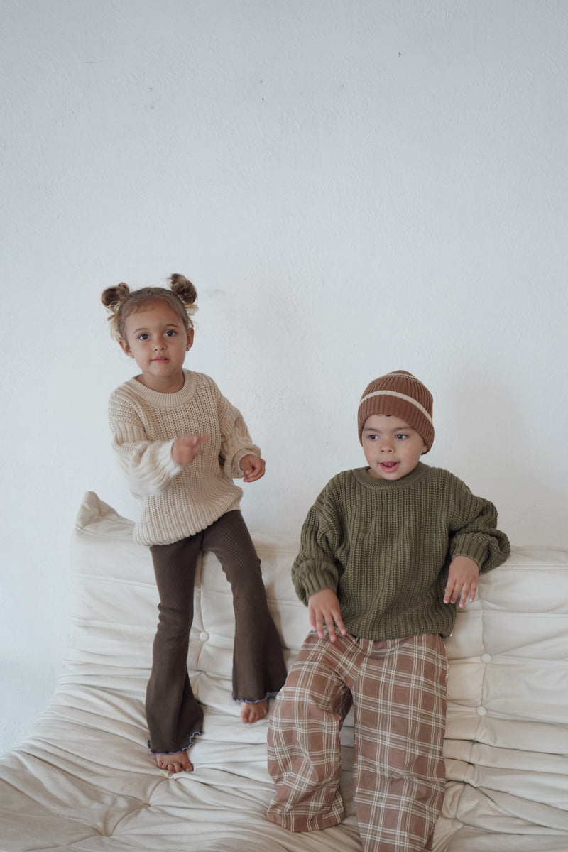 Chunky Knit Pullover - Natural