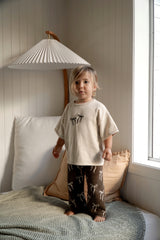 Bow Embroidered Tee | Natural