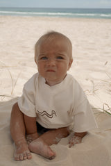 Logo Milk Tee - Chocolate Embroidery