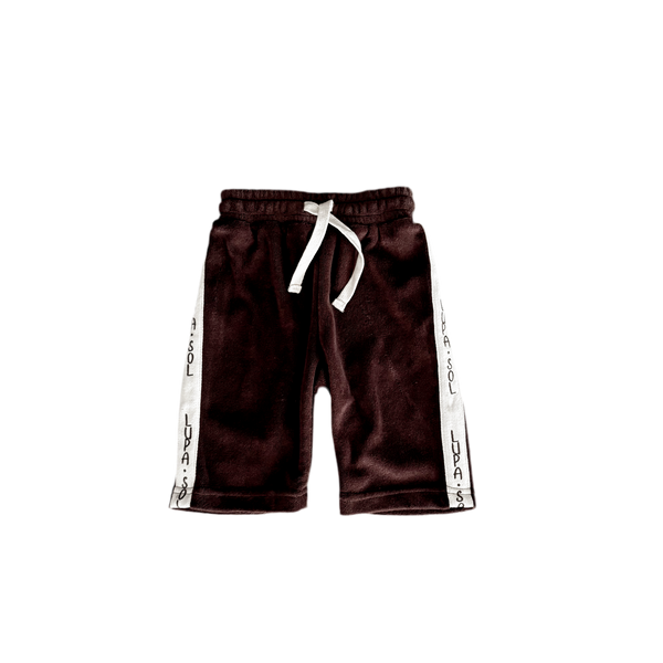 Terry Logo Pants - Chocolate