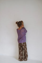 Bow Pants - Bark