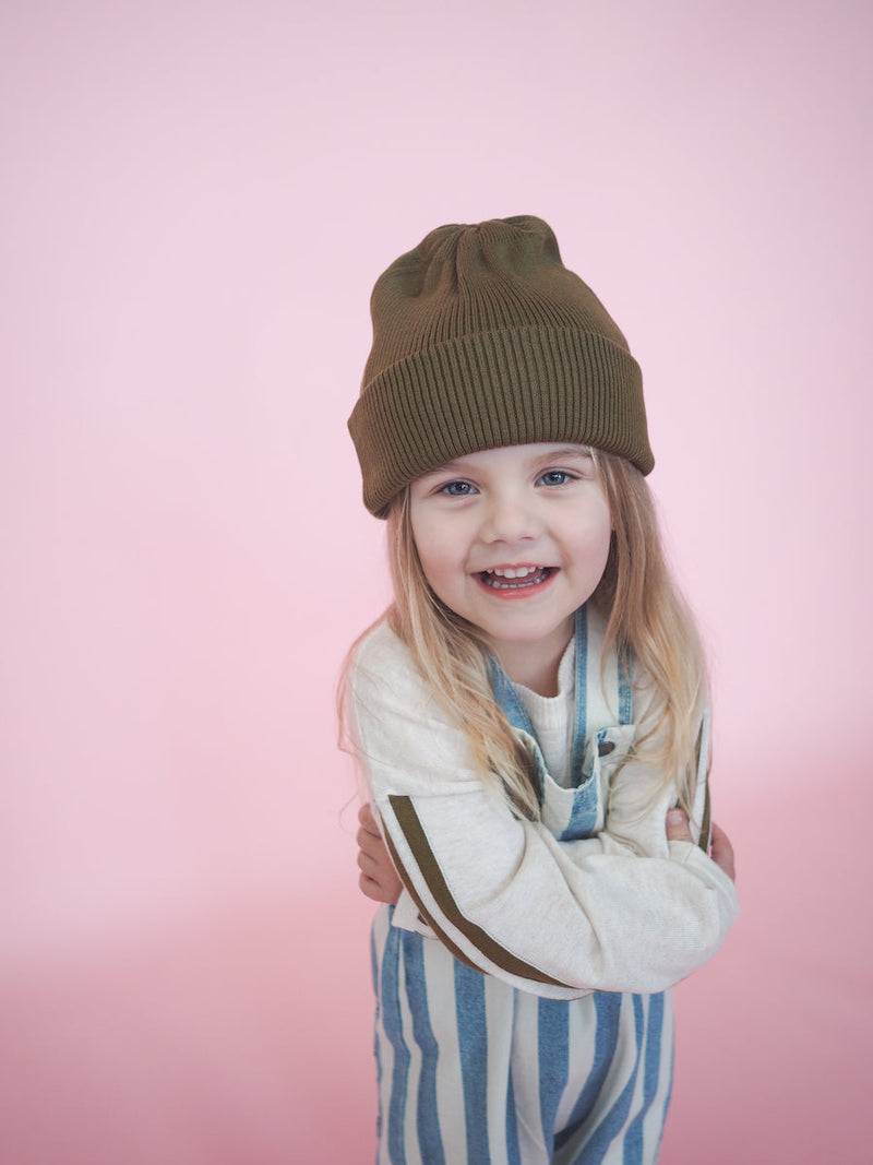 Grown Pixie Beanie - Khaki