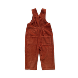 Organic Cord Overalls - Brick