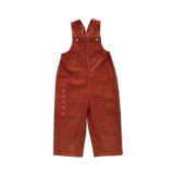 Organic Cord Overalls - Brick