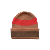 Organic Striped Pixie Knit Beanie - Earth