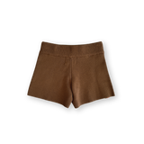 Organic Milano Knit Shorts - Brownie
