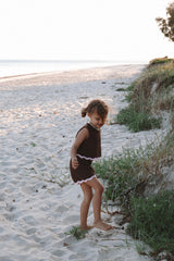 Crochet Shorts - Espresso + Blossom