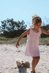 Crochet Tie Up Dress - Blossom