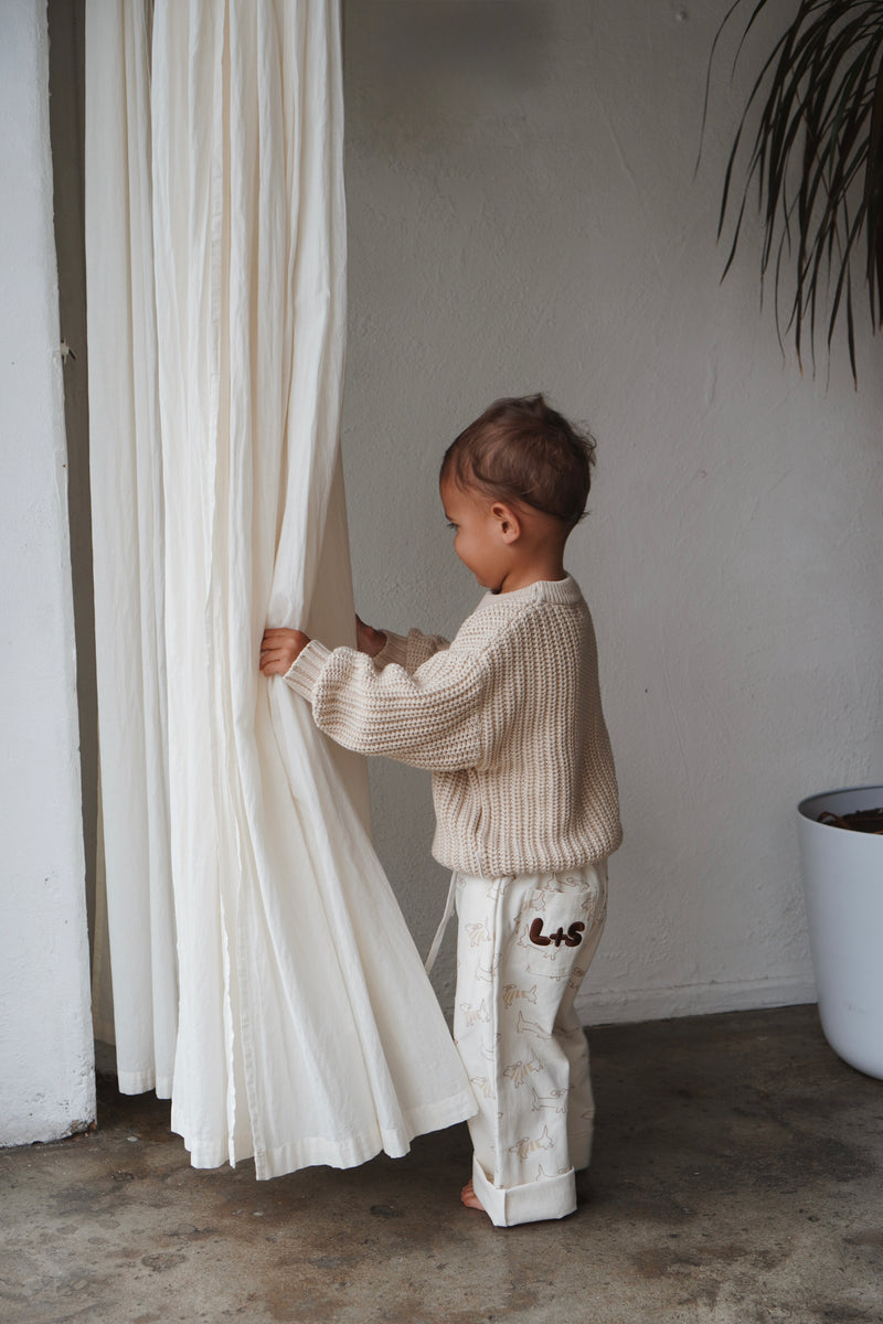 Chunky Knit Pullover - Natural