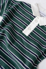 Campus Lounge Suit- Emerald Stripe
